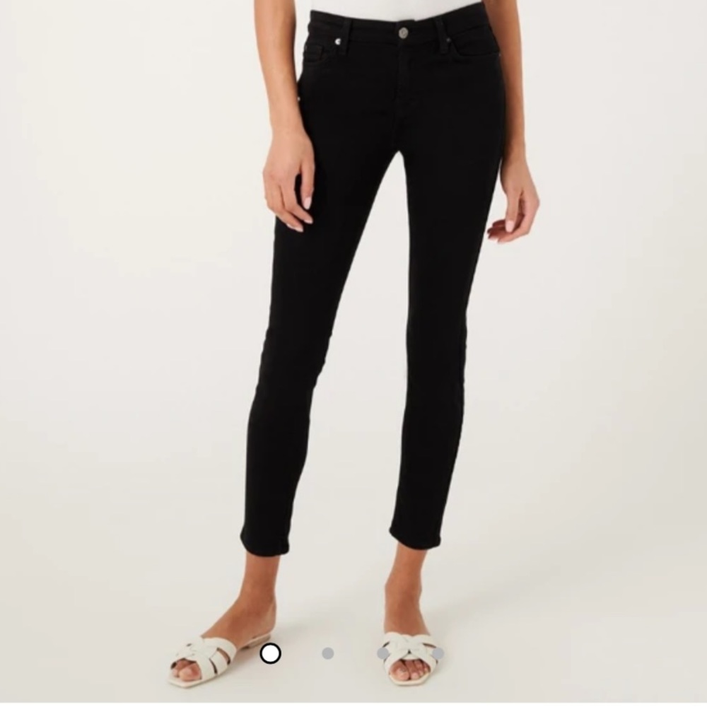 7 for all mankind black skinny jean